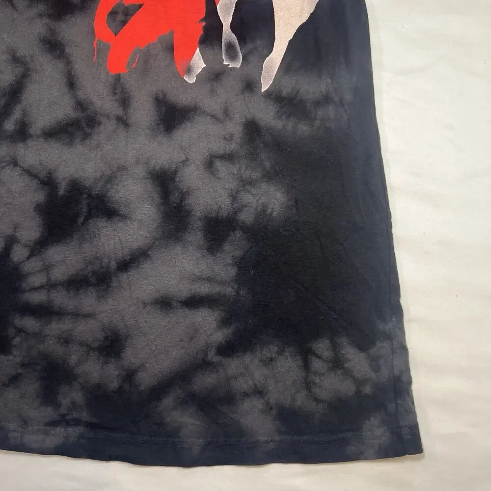 Dom Fight Gear T-Shirt Size M Black Gray Tie Dye Texas Flag MMA American Made